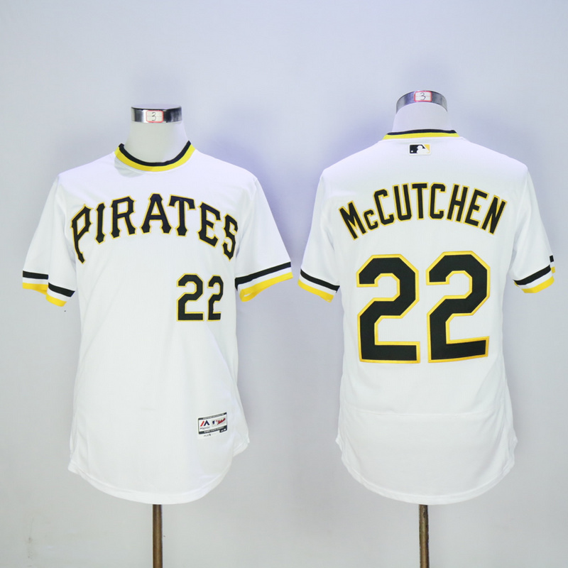 Men Pittsburgh Pirates #22 Mccutchen White Elite  MLB Jerseys-0